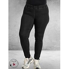 GOZZIP Jeans MAYA LEGGING Black Denim